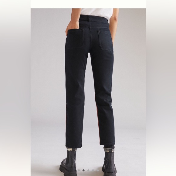 Maeve Colorblock straight jeans - Picture 4 of 9